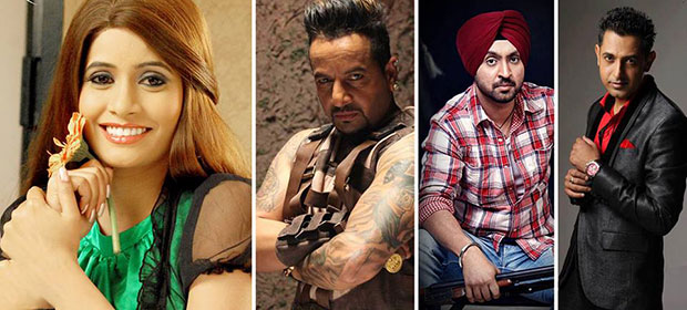 miss pooja,jazzy b,Gippy Grewal, Diljit Dosanjh