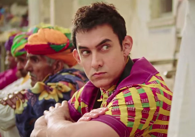 bollywood Acotr  Aamir Khan in PK Movie